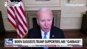 White House in damage control mode after Biden appears to call Trump supporters 'garbage'