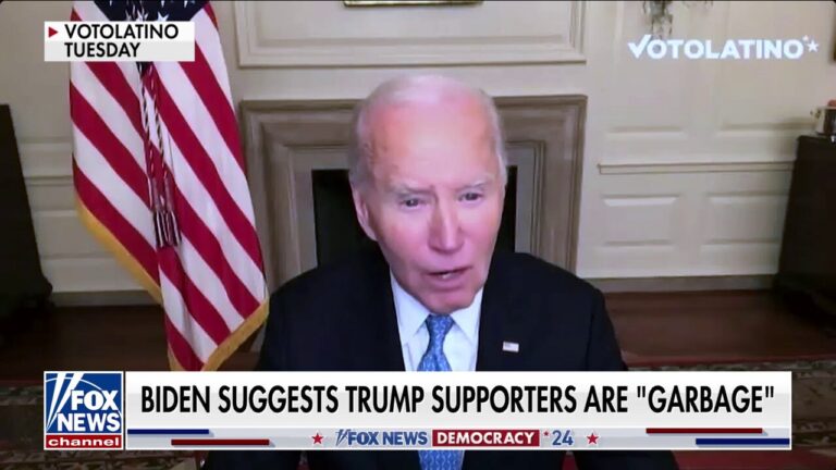 White House in damage control mode after Biden appears to call Trump supporters 'garbage'