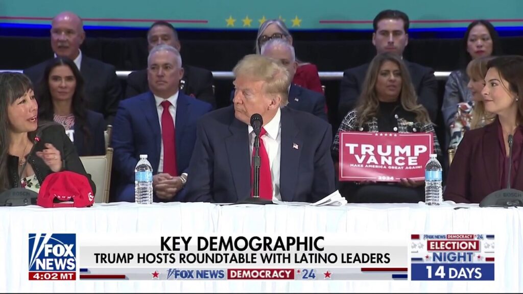 Trump hosts a roundtable discussion with Latino leaders