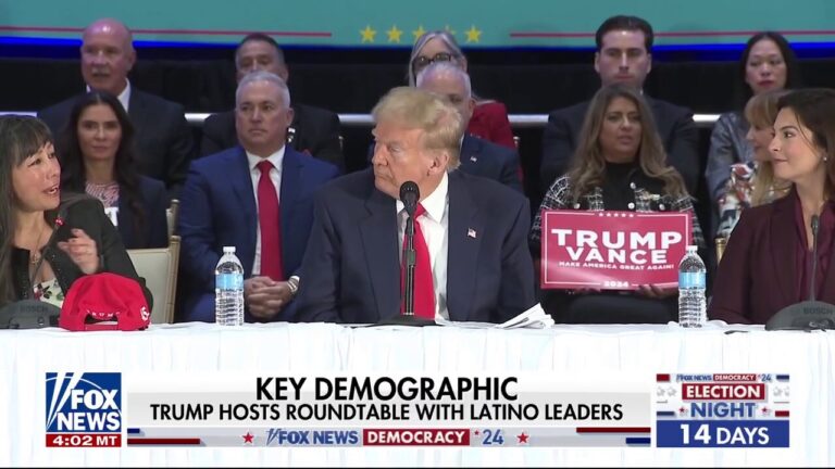 Trump hosts a roundtable discussion with Latino leaders