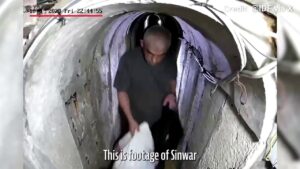 Video shows Hamas leader Sinwar fleeing into Gaza tunnel before Oct. 7 attack