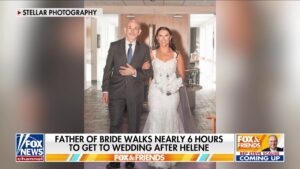 Dad treks nearly 30 miles through Helene aftermath for daughter's wedding