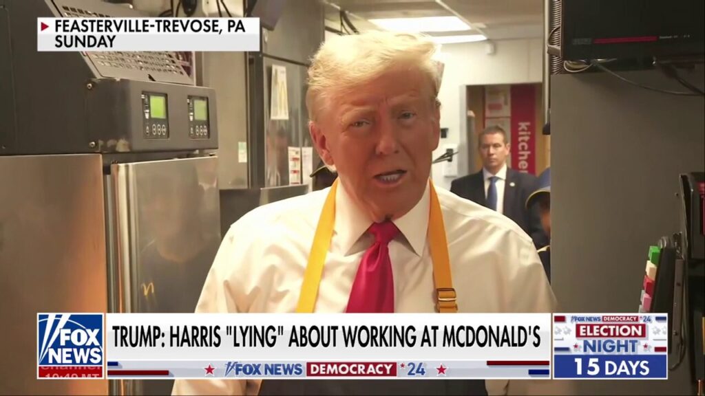 Liberal media has meltdown over Trump's 'first day' working at McDonald's