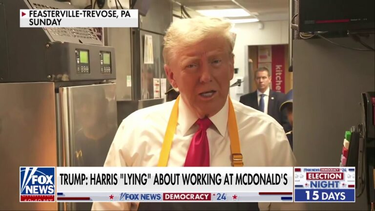 Liberal media has meltdown over Trump's 'first day' working at McDonald's