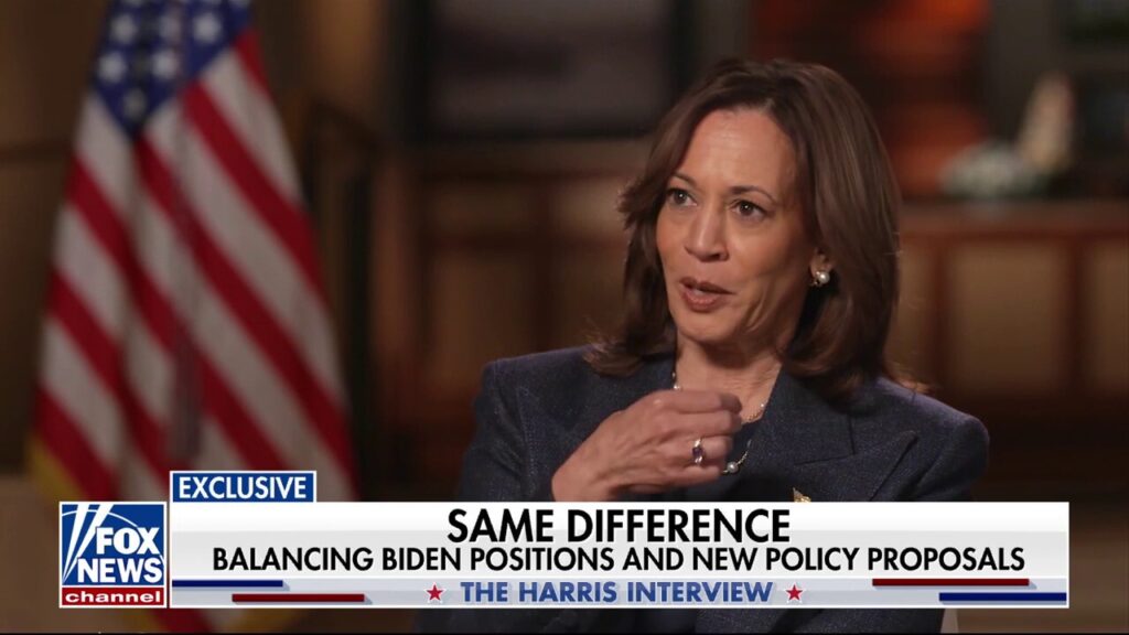 Kamala Harris defiantly asserts her presidency ‘will not’ be an extension of Biden’s