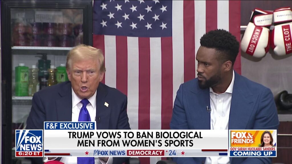 Trump vows to ban biological men from women's sports