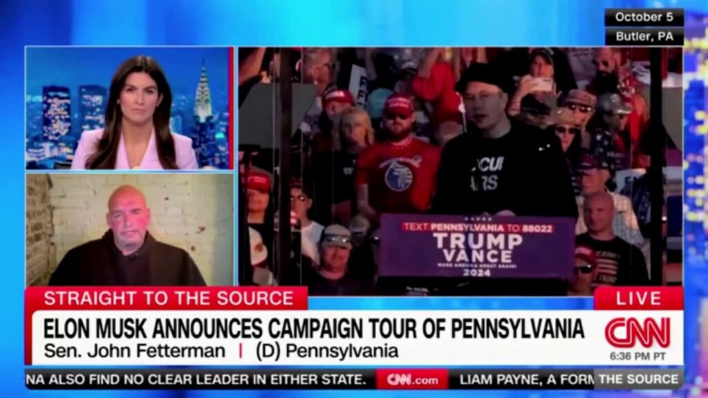 Fetterman says Elon Musk on campaign trail for Trump in Pennsylvania could impact race: 'It's significant'