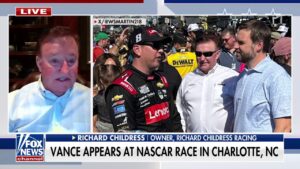 NASCAR legend Richard Childress describes 'great' reaction to JD Vance appearance at Charlotte race