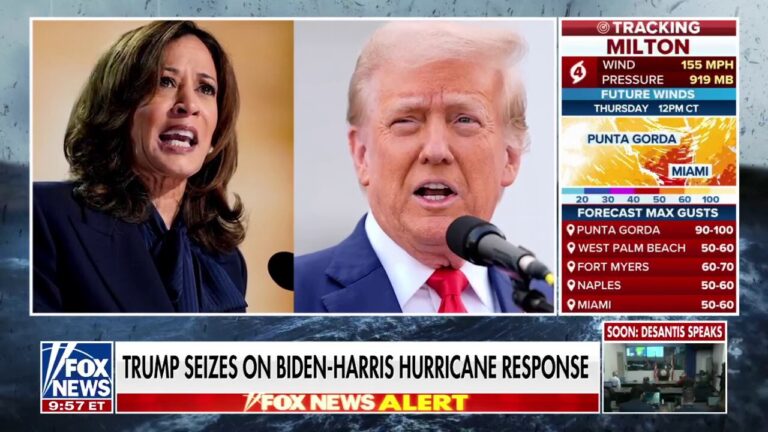 Trump making Biden-Harris hurricane response an top election issue