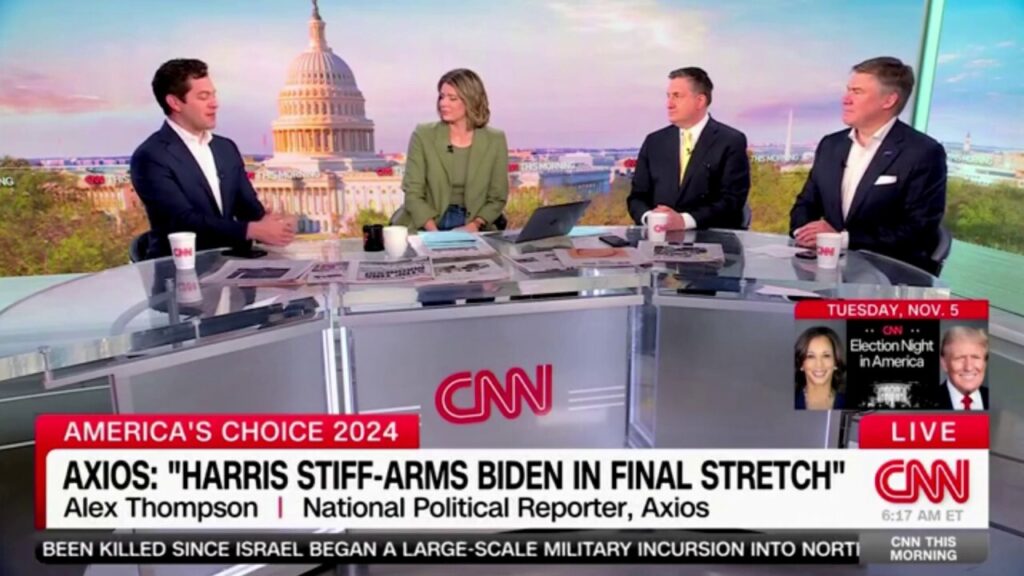 Harris campaign doesn't believe President Biden is 'helpful' in final stretch, Axios reporter says