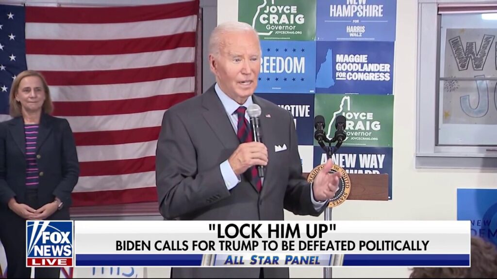 Biden calls to 'lock' Trump up 2 weeks before Election Day