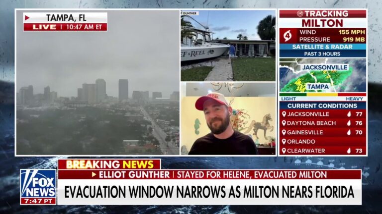 Floridian who stayed for Hurricane Helene evacuates for Milton: Going to be 'absolute devastation'