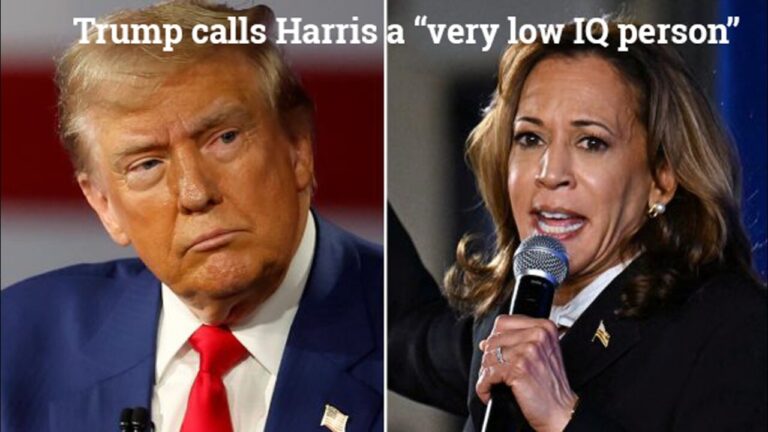 Trump responds to Kamala Harris comparing him to Hitler: 'Very low IG person'