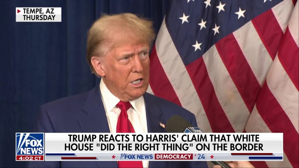 Trump calls Harris ‘grossly incompetent’ after she defends border record