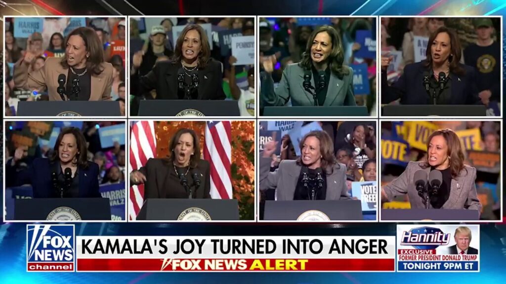 WATCH: Kamala Harris’ joy turns to anger