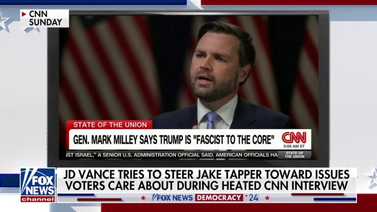 JD Vance praised for redirecting CNN's Jake Tapper in 'fiery' interview: 'Masterclass'