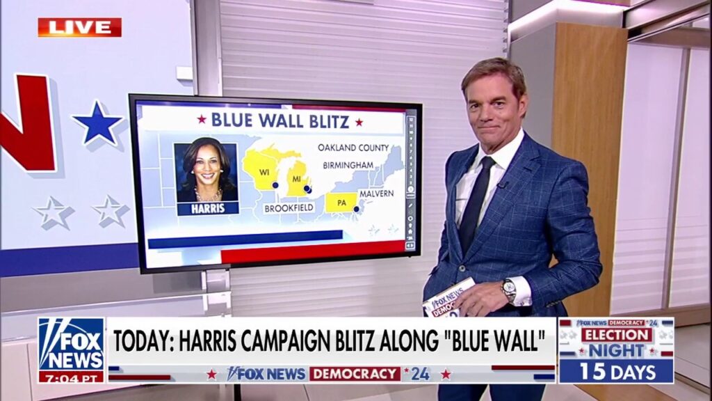 Harris campaigns in 'blue wall' states as Election Day nears