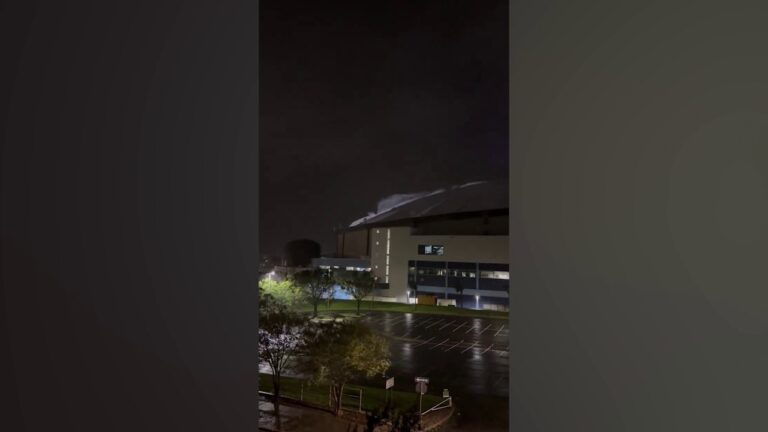 Tropicana Field roof damaged as Hurricane Milton makes landfall