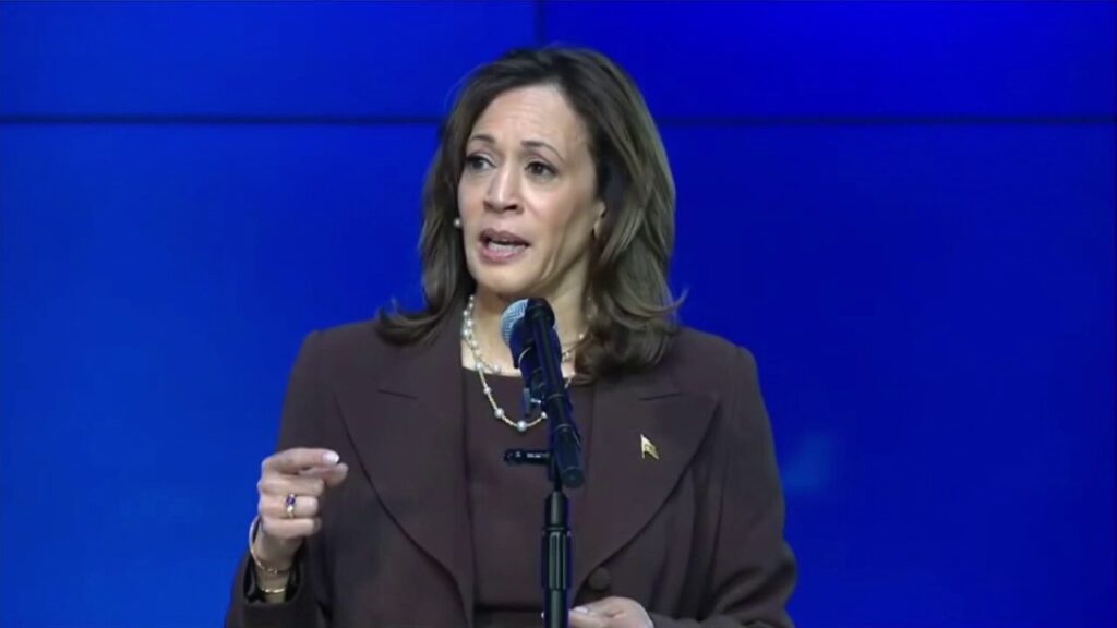 Kamala Harris interrupted by protester at Pennsylvania church while pitching faith in key swing state