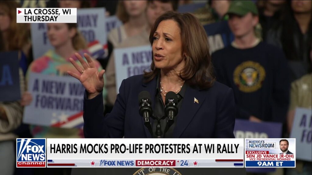 Kamala Harris slammed for 'bizarre' response to Christian protesters