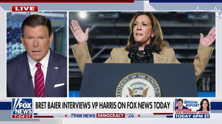 Fox News' Bret Baier to interview Kamala Harris: It's about a 'changing map'