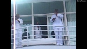 Diddy warns parents to 'put the kids away' at his infamous white party