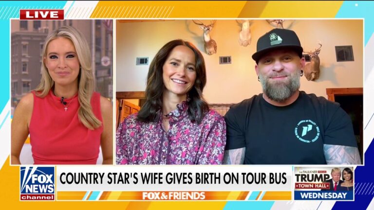 Brantley Gilbert paused show to help wife deliver their baby