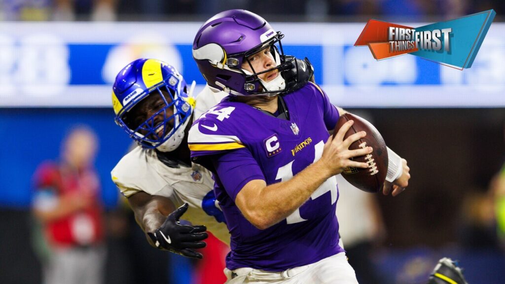 Did a missed facemask call cost the Vikings against the Rams? | First Things First