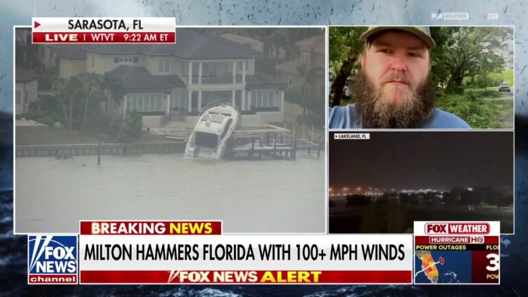 Storm chaser describes 'war zone' in Sarasota, Florida