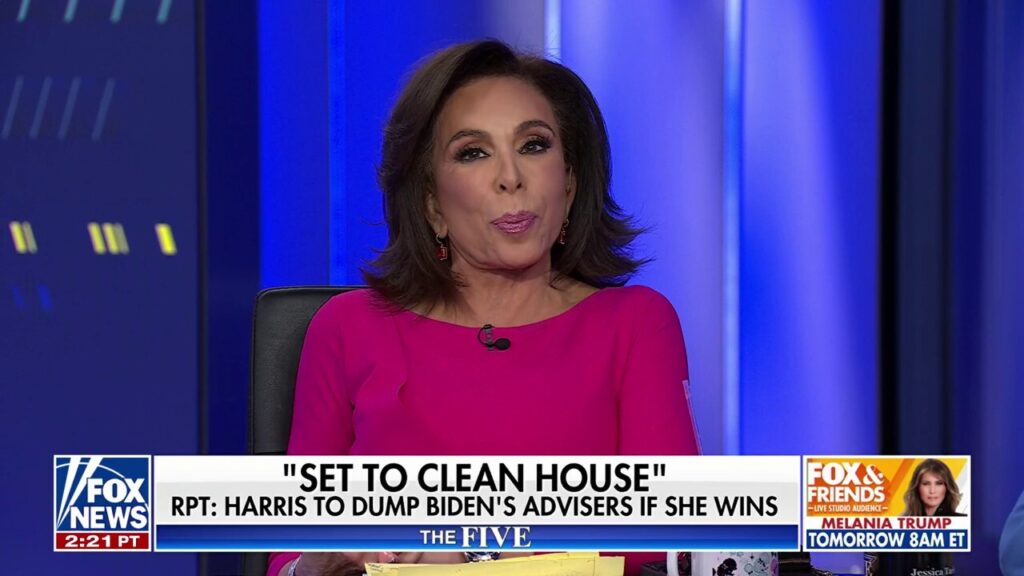 Judge Jeanine says Kamala Harris is ‘not taking advantage’ of Biden's presence in certain locations