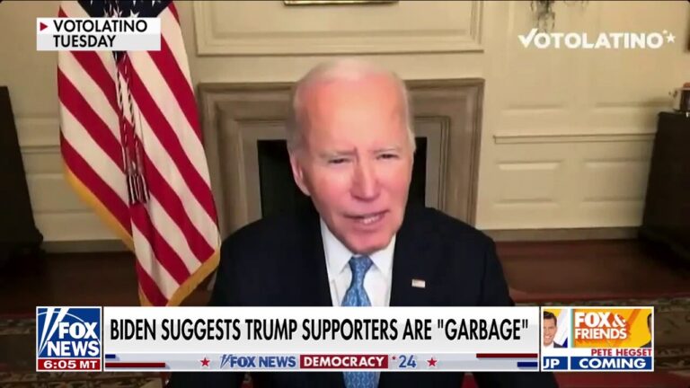 White House attempts to clean up Biden's 'garbage' comment about Trump supporters