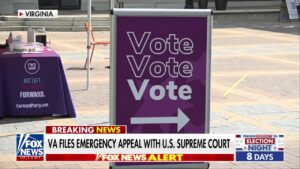 Virginia files emergency Supreme Court appeal on voter roll ruling