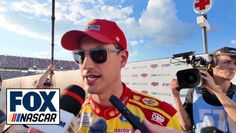 Joey Logano on the big wreck and why he didn't have fun at  Talladega | NASCAR on FOX