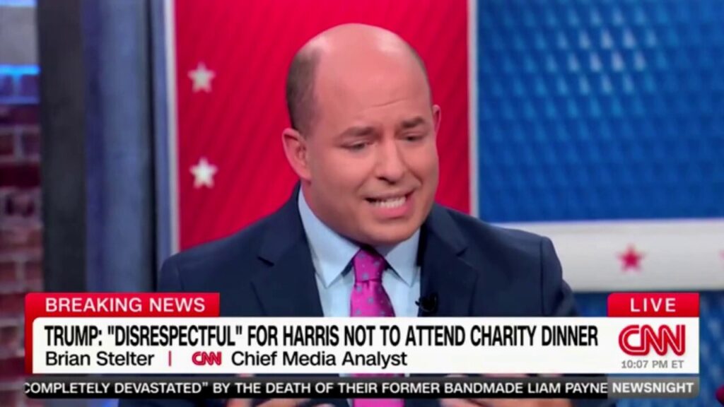 Major CNN Trump critic Brian Stelter admits Trump ‘was funny’ during Al Smith Dinner: ‘A few great jokes’