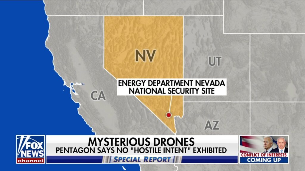 Mysterious drones flew over US military base