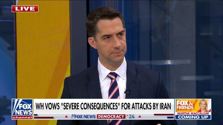 There will be no World War III. Iran has been exposed: Sen. Tom Cotton