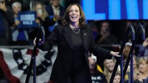 Harris mocks pro-life protesters 'at the wrong rally' hours before Catholic charity dinner snub