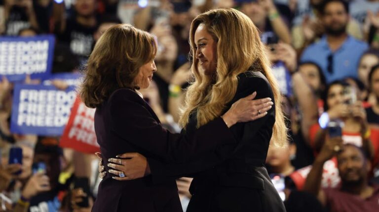 Beyoncé says 'I'm here as a mother' as she endorses Kamala Harris at massive rally in Texas