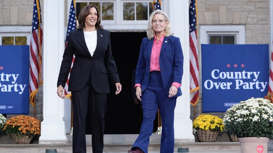 Kamala Harris teams up with Liz Cheney in birthplace of Republican Party