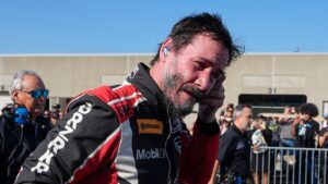 Keanu Reeves spins out during professional racing debut at Indianapolis