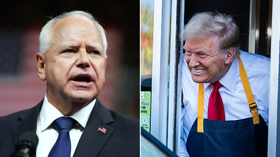 Walz taunts Trump over McDonald's appearance, says Harris 'actually worked' at one