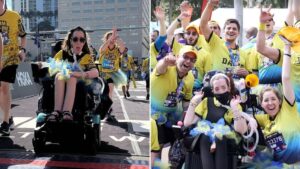 Woman with muscular dystrophy completes 12 marathons in wheelchair for charity: ‘Won’t let it define me’