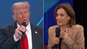 Trump says three nice things about Harris at Univision town hall after she struggled with same question of him