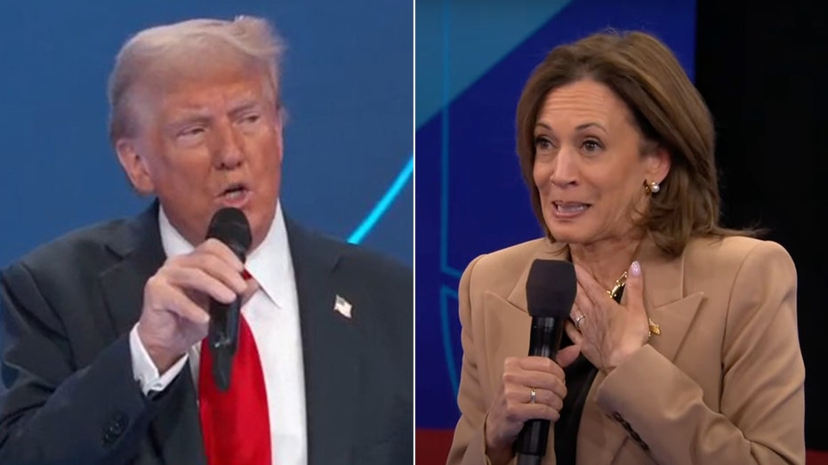 Trump says three nice things about Harris at Univision town hall after she struggled with same question of him