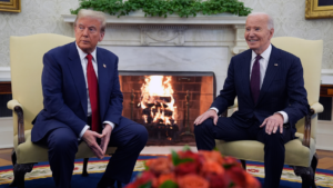 Social media erupts after Biden appears jubilant in Trump White House meeting