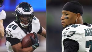 Eagles' Saquon Barkley sets franchise single-game rushing record in statement win over Rams