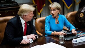 Trump's former Education secretary says she is 'very open' to discussion about returning to previous post