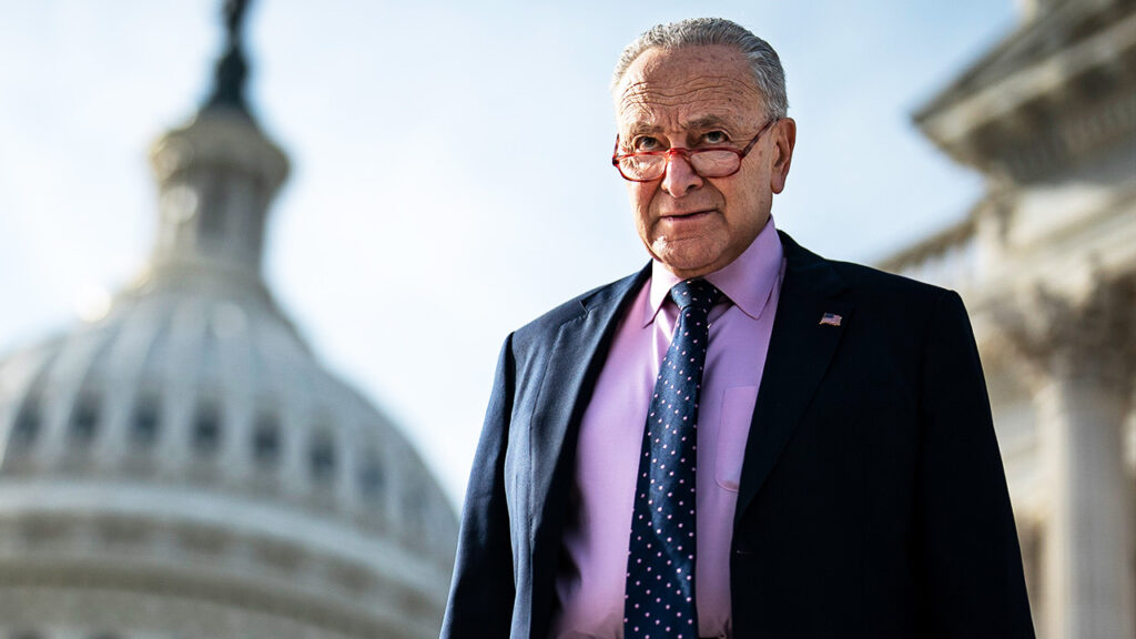 WATCH LIVE: Schumer holds press conference after GOP elects Thune as new Senate leader