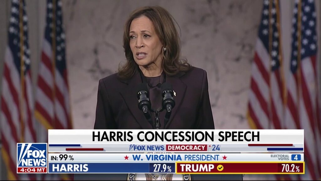 Kamala Harris expresses gratitude in her concession speech as Democrats examine what went wrong