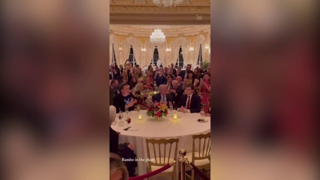 President-elect Trump and Elon Musk party at Mar-a-Lago for Thanksgiving dinner